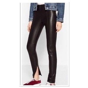 Zara L faux leather pants